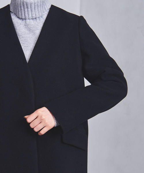 UNITED ARROWS（ユナイテッドアローズ）の「UWSC Vノーカラーコート②