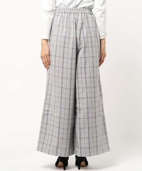 KOBE LETTUCE（コウベレタス）の「チェック柄ヘリンボーンワイドパンツ＊レディース/ボトムス[M2354]神戸レタス（その他パンツ・レディース・ブラック/ベージュ/グレー・FREE）」の11枚目の写真