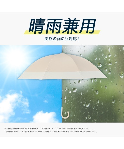 Wpc.(ダブリュピーシー)の「★完全遮光 クラシックフリル ミニ 晴雨兼用 日傘 折りたたみ Wpc.(折りたたみ傘・レディース・ブラック/ベージュ/ネイビー/ラベンダー/ブラウン/ミント/サックスブルー/グレー/オフホワイト・FREE)」の13枚目の写真