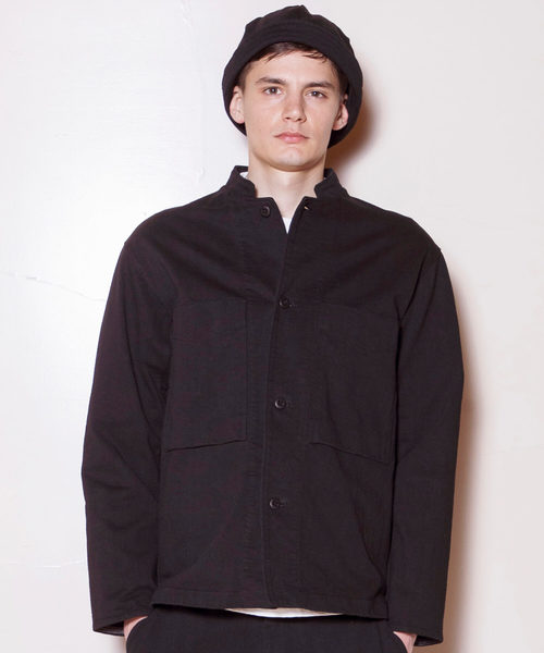 Jackman（ジャックマン）の「Dotsume BB Shirt Jacket（ノーカラー