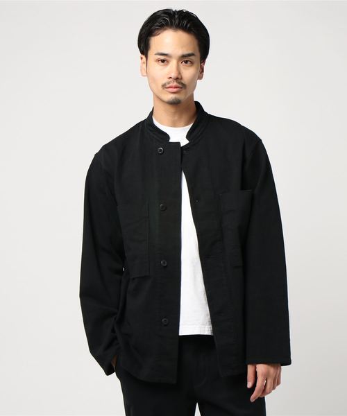 Jackman（ジャックマン）の「Dotsume BB Shirt Jacket（ノーカラー