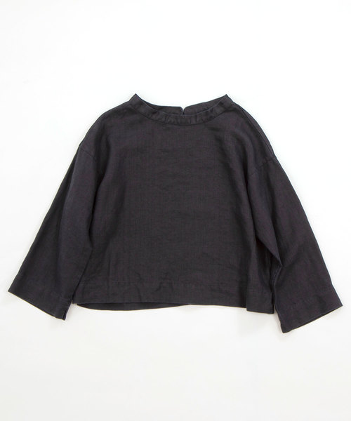 nop de nod（ノップドゥノッド）の「Ciel リネンフィッシャーマンスモック（シャツ/ブラウス・レディース・ブラック/キャメル/ダークブルー・3）」の12枚目の写真