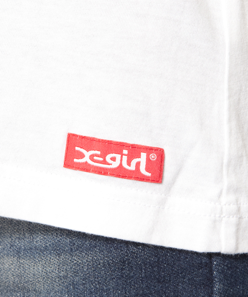 X-girl(エックスガール)の「VARIOUS TANK TUNIC(タンクトップ・レディース・ホワイト/ブラック/グレー/ピンク・1/2)」の7枚目の写真