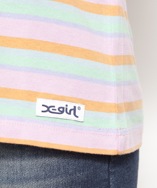 X-girl(エックスガール)の「VARIOUS TANK TUNIC(タンクトップ・レディース・ホワイト/ブラック/グレー/ピンク・1/2)」の10枚目の写真