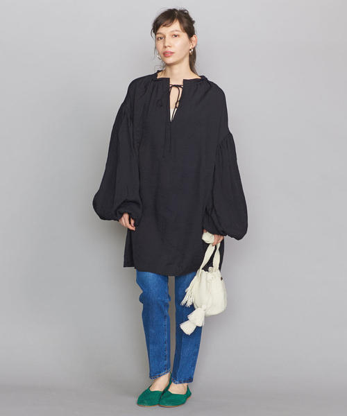 GHOSPELL（ゴスペル）の「＜GHOSPELL＞バルーンスリーブブラウス ◆（シャツ/ブラウス・レディース・ブラック・SMALL）」の5枚目の写真