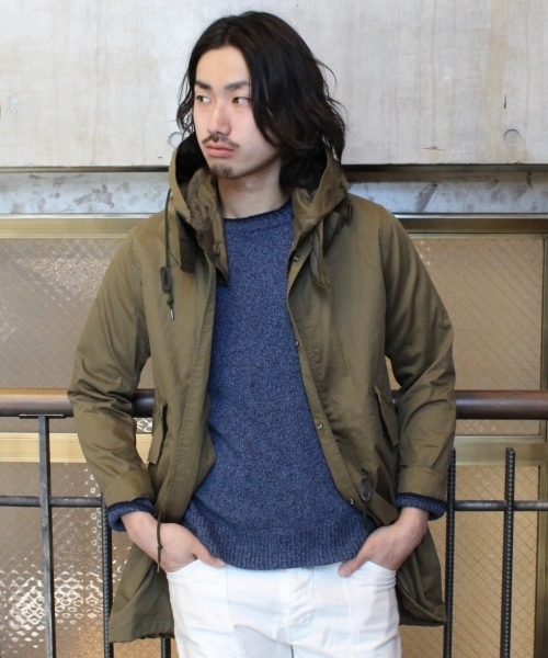 JOURNAL STANDARD（ジャーナルスタンダード）の「コットンツイルモッズコート #（モッズコート・メンズ・ベージュ/ダークグリーン/カーキ・MEDIUM/LARGE）」の3枚目の写真