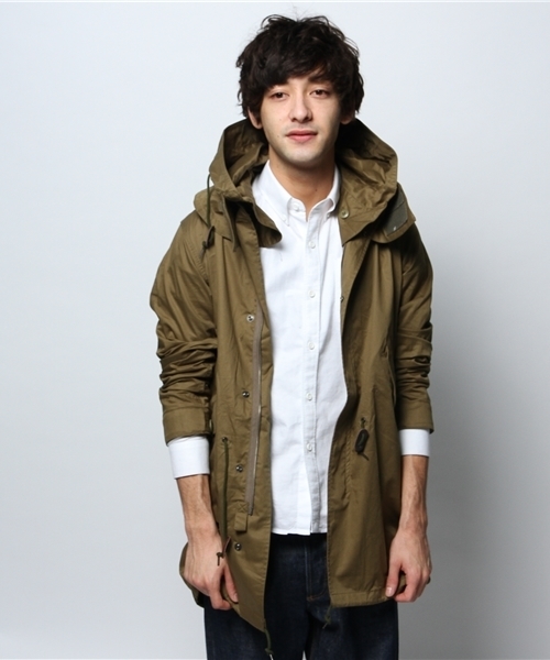 JOURNAL STANDARD（ジャーナルスタンダード）の「コットンツイルモッズコート #（モッズコート・メンズ・ベージュ/ダークグリーン/カーキ・MEDIUM/LARGE）」の4枚目の写真