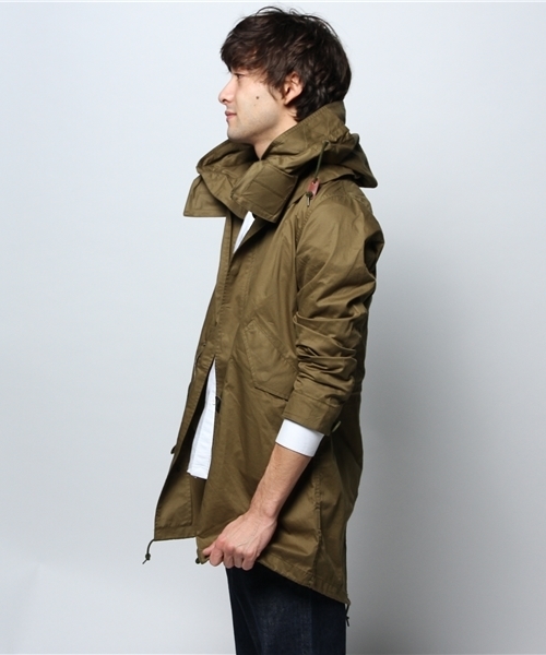 JOURNAL STANDARD（ジャーナルスタンダード）の「コットンツイルモッズコート #（モッズコート・メンズ・ベージュ/ダークグリーン/カーキ・MEDIUM/LARGE）」の5枚目の写真