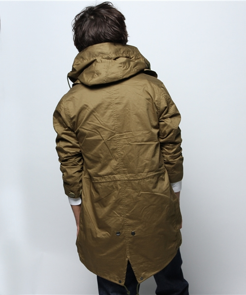 JOURNAL STANDARD（ジャーナルスタンダード）の「コットンツイルモッズコート #（モッズコート・メンズ・ベージュ/ダークグリーン/カーキ・MEDIUM/LARGE）」の6枚目の写真