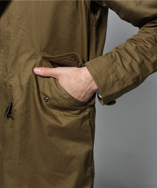 JOURNAL STANDARD（ジャーナルスタンダード）の「コットンツイルモッズコート #（モッズコート・メンズ・ベージュ/ダークグリーン/カーキ・MEDIUM/LARGE）」の10枚目の写真