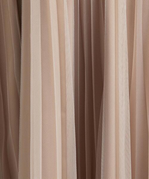 green label relaxing（グリーンレーベルリラクシング）の「CFC チュール プリーツ スカート（スカート・レディース・ブラック/ベージュ/モカ/ブラウン/ライトピンク/ライトグレー・FREE）」の22枚目の写真