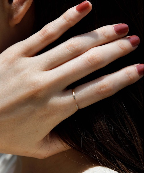 flower（フラワー）の「スリムハグリング（リング・レディース・シルバー/ゴールド・FREE）」の2枚目の写真