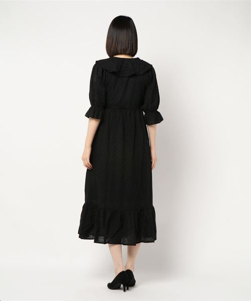 Heather(ヘザー)の「高橋愛コラボレースSETワンピース 848429(ワンピース・レディース・ホワイト/ブラック/ブラウン・FREE)」の5枚目の写真