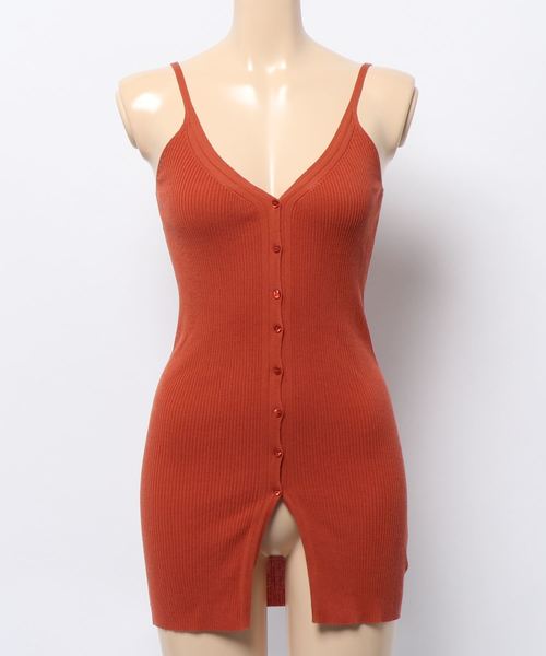 IENA LA BOUCLE（イエナラブークル）の「IENA LA BOUCLE laspalmas 前開きニットキャミソール◆（ニット/セーター・レディース・ベージュ/ブラウン/ピンク・FREE）」の8枚目の写真