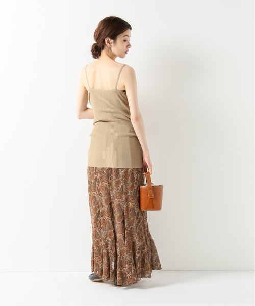 IENA LA BOUCLE（イエナラブークル）の「IENA LA BOUCLE laspalmas 前開きニットキャミソール◆（ニット/セーター・レディース・ベージュ/ブラウン/ピンク・FREE）」の12枚目の写真