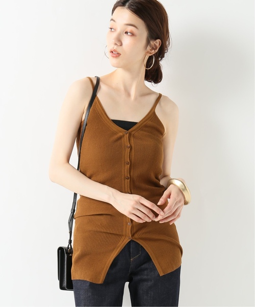 IENA LA BOUCLE（イエナラブークル）の「IENA LA BOUCLE laspalmas 前開きニットキャミソール◆（ニット/セーター・レディース・ベージュ/ブラウン/ピンク・FREE）」の17枚目の写真