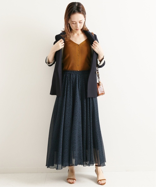 IENA LA BOUCLE（イエナラブークル）の「IENA LA BOUCLE laspalmas 前開きニットキャミソール◆（ニット/セーター・レディース・ベージュ/ブラウン/ピンク・FREE）」の16枚目の写真