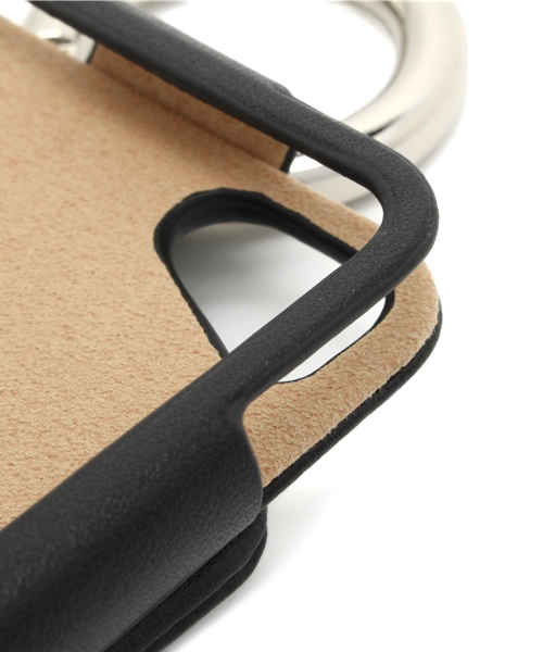 bpr BEAMS（ビーピーアール ビームス ）の「BEAMS / レザーOリングiPhone5sケース（スマホケース/カバー・メンズ・ブラック/ネイビー・ONE SIZE）」の6枚目の写真