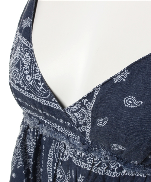 goa(ゴア)の「バンダナプリントキャミソール(キャミソール・レディース・インディゴブルー/レッド・FREE)」の6枚目の写真