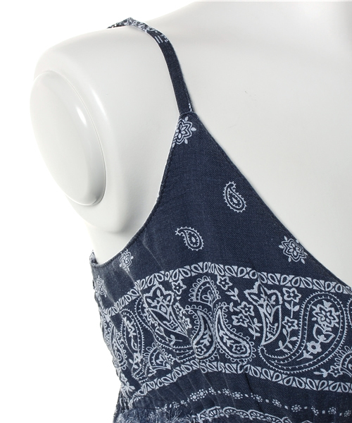 goa(ゴア)の「バンダナプリントキャミソール(キャミソール・レディース・インディゴブルー/レッド・FREE)」の5枚目の写真