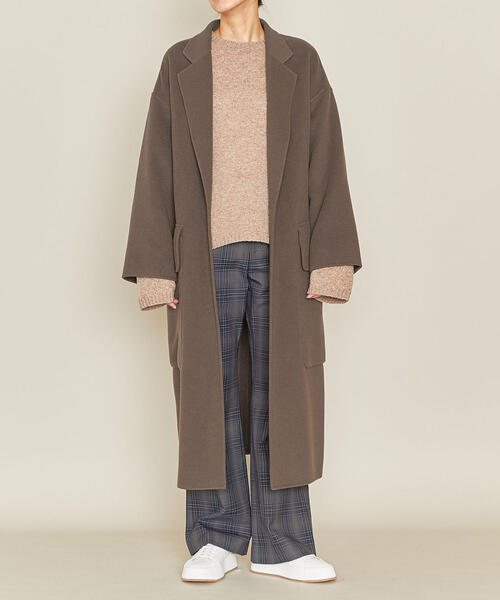 ASTRAET(アストラット)の「ASTRAET(アストラット)リバー ベルテッド ラップコート(その他アウター)」|モカ