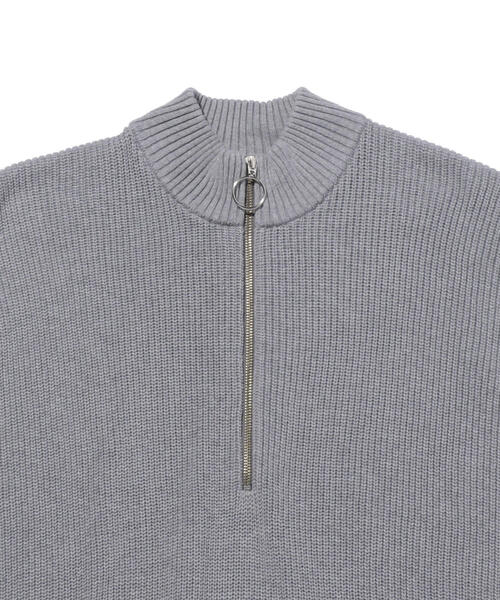 MONKEY TIME(モンキータイム)の「<monkey time> AZE CROPPED HALF ZIP PULLOVER VEST/ベスト(ベスト・メンズ・グレー/ブラック・MEDIUM/LARGE)」の15枚目の写真