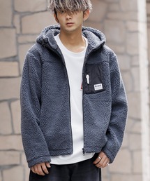 ADMIX/ATELIER SAB MEN | 【no sweat×ADMIX/ATELIER SAB MEN コラボ】ユニセックス もこもこ シェルパ ボア フリース ／ ジップアップ パーカー(ブルゾン)