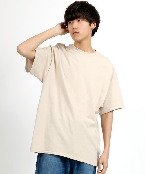 GILDAN（ギルダン）の「【GILDAN】 ビッグシルエットUSAフィット1/2スリーブＴシャツ/無地Ｔ（Tシャツ/カットソー・メンズ・ブラック/ダークグリーン/パープル/ブラウン/グレー/レッド/サックスブルー/ピンク/イエロー/オレンジ/ブルー/ワイン/チャコール/ホワイト/ベージュ/ネイビー・M/L/XL）」の7枚目の写真