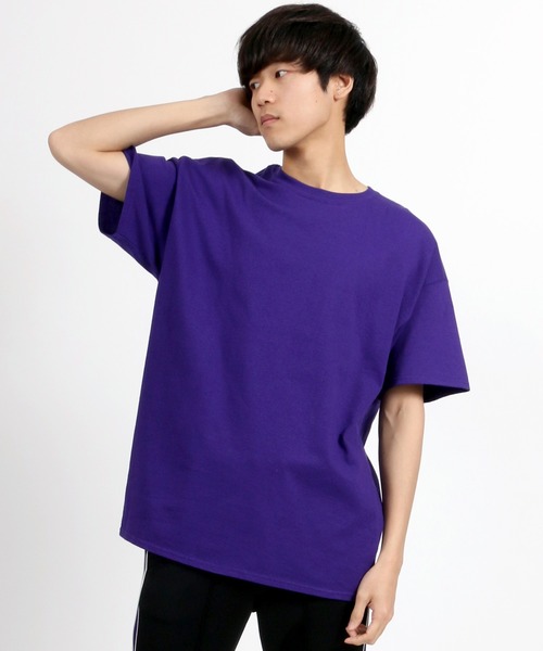 GILDAN（ギルダン）の「【GILDAN】 ビッグシルエットUSAフィット1/2スリーブＴシャツ/無地Ｔ（Tシャツ/カットソー・メンズ・ブラック/ダークグリーン/パープル/ブラウン/グレー/レッド/サックスブルー/ピンク/イエロー/オレンジ/ブルー/ワイン/チャコール/ホワイト/ベージュ/ネイビー・M/L/XL）」の11枚目の写真