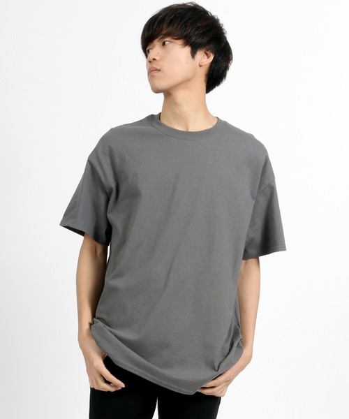 GILDAN（ギルダン）の「【GILDAN】 ビッグシルエットUSAフィット1/2スリーブＴシャツ/無地Ｔ（Tシャツ/カットソー・メンズ・ブラック/ダークグリーン/パープル/ブラウン/グレー/レッド/サックスブルー/ピンク/イエロー/オレンジ/ブルー/ワイン/チャコール/ホワイト/ベージュ/ネイビー・M/L/XL）」の5枚目の写真