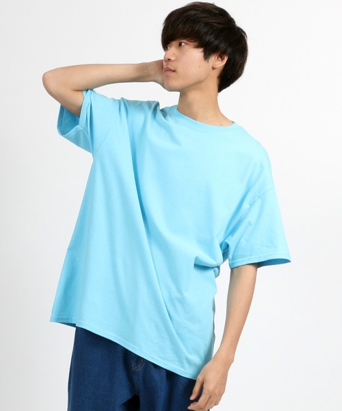 GILDAN（ギルダン）の「【GILDAN】 ビッグシルエットUSAフィット1/2スリーブＴシャツ/無地Ｔ（Tシャツ/カットソー・メンズ・ブラック/ダークグリーン/パープル/ブラウン/グレー/レッド/サックスブルー/ピンク/イエロー/オレンジ/ブルー/ワイン/チャコール/ホワイト/ベージュ/ネイビー・M/L/XL）」の20枚目の写真