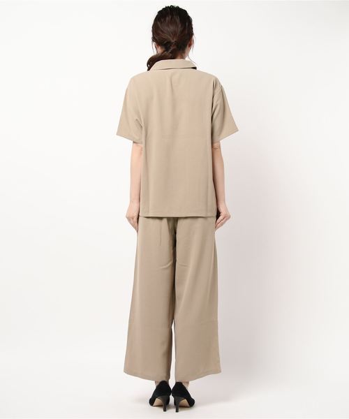 New Jeans♡ヘリンセット GeeRA（ジーラ）の「カイキンシャツ＆ワイドパンツセットアップ