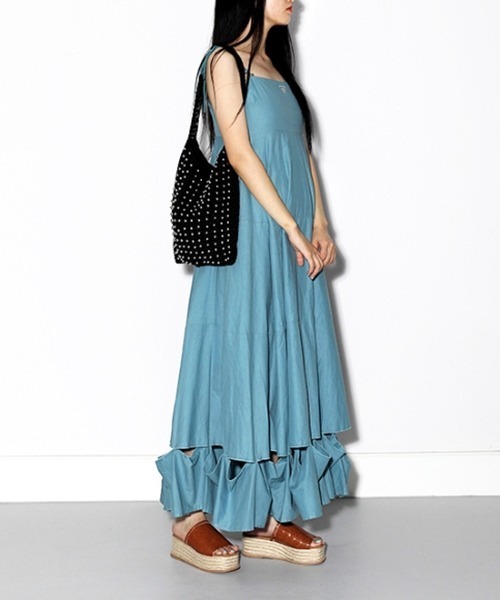 Casselini（キャセリーニ）の「Casselini（キャセリーニ）クロシェビーズトート（トートバッグ・レディース・ブラック/ブラウン/ライム/アイボリー・FREE）」の3枚目の写真