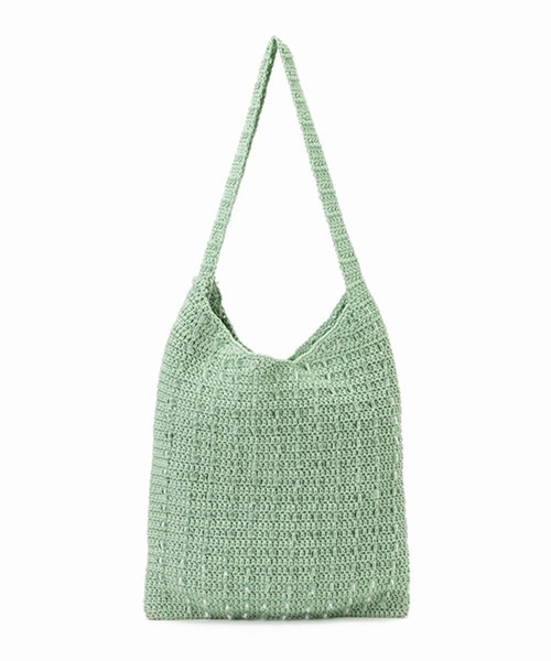 Casselini（キャセリーニ）の「Casselini（キャセリーニ）クロシェビーズトート（トートバッグ・レディース・ブラック/ブラウン/ライム/アイボリー・FREE）」の11枚目の写真