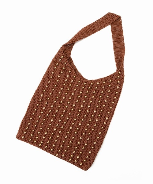 Casselini（キャセリーニ）の「Casselini（キャセリーニ）クロシェビーズトート（トートバッグ・レディース・ブラック/ブラウン/ライム/アイボリー・FREE）」の20枚目の写真