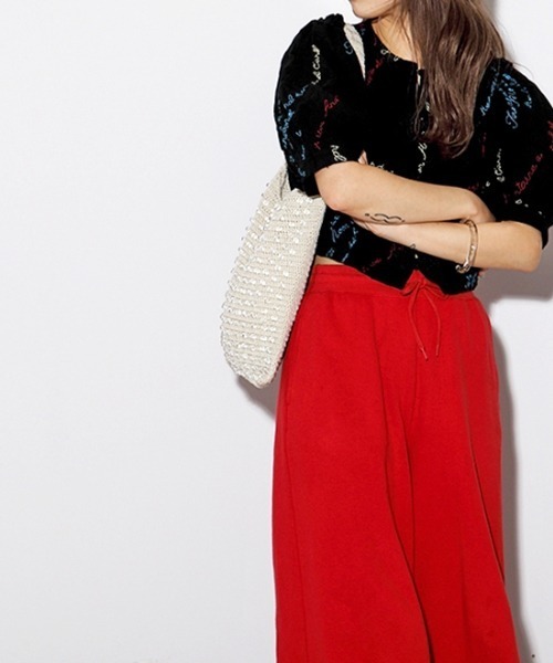 Casselini（キャセリーニ）の「Casselini（キャセリーニ）クロシェビーズトート（トートバッグ・レディース・ブラック/ブラウン/ライム/アイボリー・FREE）」の8枚目の写真