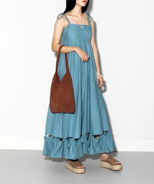 Casselini（キャセリーニ）の「Casselini（キャセリーニ）クロシェビーズトート（トートバッグ・レディース・ブラック/ブラウン/ライム/アイボリー・FREE）」の9枚目の写真