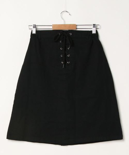 SpRay（スプレイ）の「ＢＡＣＫレースアップミニスカート（スカート・レディース・ブラック/ライトグリーン/アイボリー/ライトベージュ・FREE）」の12枚目の写真
