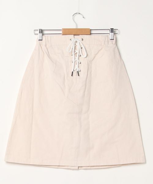 SpRay（スプレイ）の「ＢＡＣＫレースアップミニスカート（スカート・レディース・ブラック/ライトグリーン/アイボリー/ライトベージュ・FREE）」の11枚目の写真