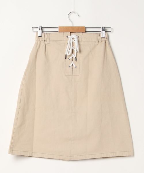 SpRay（スプレイ）の「ＢＡＣＫレースアップミニスカート（スカート・レディース・ブラック/ライトグリーン/アイボリー/ライトベージュ・FREE）」の10枚目の写真