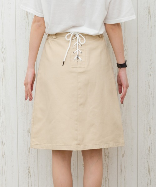 SpRay（スプレイ）の「ＢＡＣＫレースアップミニスカート（スカート・レディース・ブラック/ライトグリーン/アイボリー/ライトベージュ・FREE）」の20枚目の写真