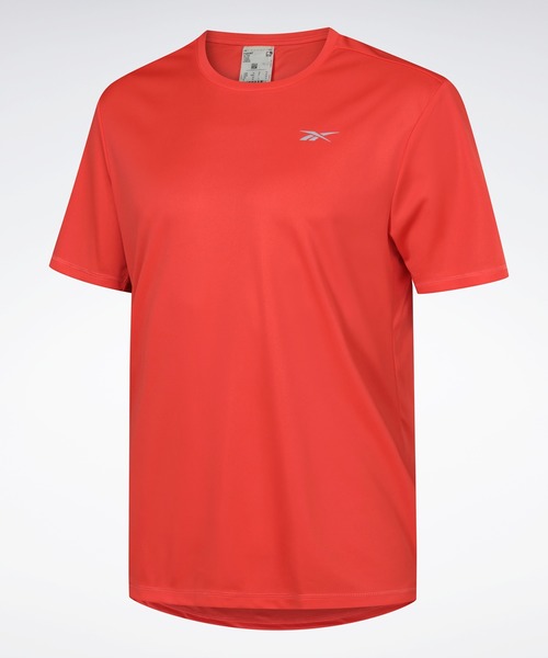Reebok(リーボック)の「ショート スリーブ Tシャツ / Short Sleeve Tee(Tシャツ/カットソー・メンズ・ダークグリーン/グレー/オレンジ/ブラック/ブルー・LARGE/MEDIUM/X-LARGE/SMALL/XX-LARGE/XXX-LARGE/X-SMALL)」の1枚目の写真