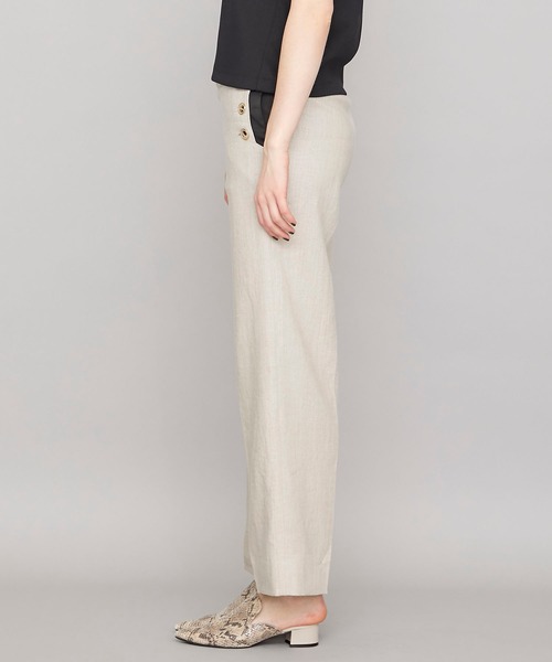 CINOH（チノ）の「【CINOH(チノ)】リネンマリンパンツ　20SPT006（チノパンツ・レディース・ベージュ/ネイビー・36）」の5枚目の写真