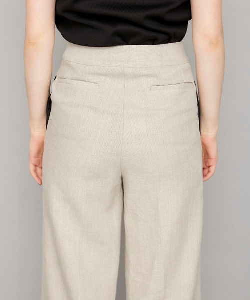 CINOH（チノ）の「【CINOH(チノ)】リネンマリンパンツ　20SPT006（チノパンツ・レディース・ベージュ/ネイビー・36）」の7枚目の写真