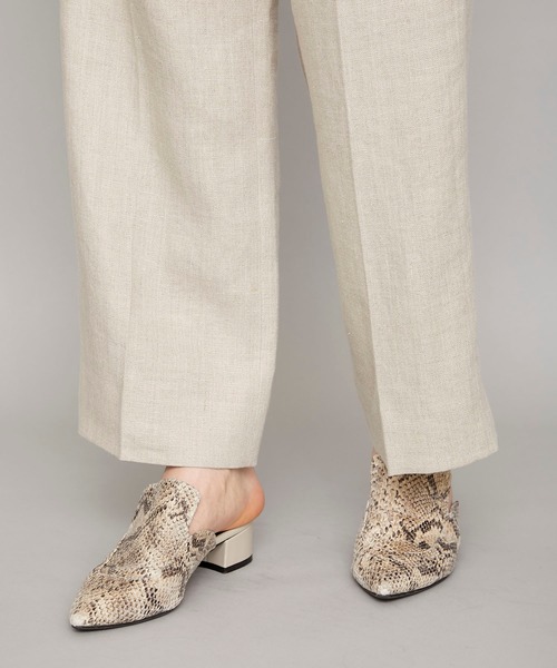 CINOH（チノ）の「【CINOH(チノ)】リネンマリンパンツ　20SPT006（チノパンツ・レディース・ベージュ/ネイビー・36）」の10枚目の写真