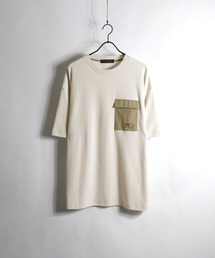 Confirm / コンファーム 異素材ポケットビッグシルエットTシャツ