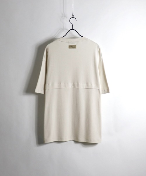 Confirm（コンファーム）の「Confirm / コンファーム 異素材ポケットビッグシルエットTシャツ（Tシャツ/カットソー・メンズ・ブラック/ベージュ/サックスブルー/アイボリー・M/L）」の19枚目の写真