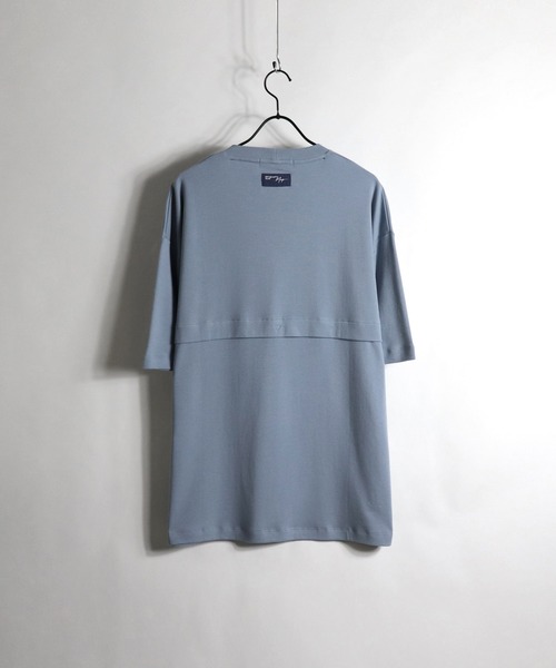Confirm（コンファーム）の「Confirm / コンファーム 異素材ポケットビッグシルエットTシャツ（Tシャツ/カットソー・メンズ・ブラック/ベージュ/サックスブルー/アイボリー・M/L）」の17枚目の写真