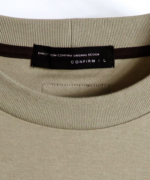 Confirm（コンファーム）の「Confirm / コンファーム 異素材ポケットビッグシルエットTシャツ（Tシャツ/カットソー・メンズ・ブラック/ベージュ/サックスブルー/アイボリー・M/L）」の16枚目の写真