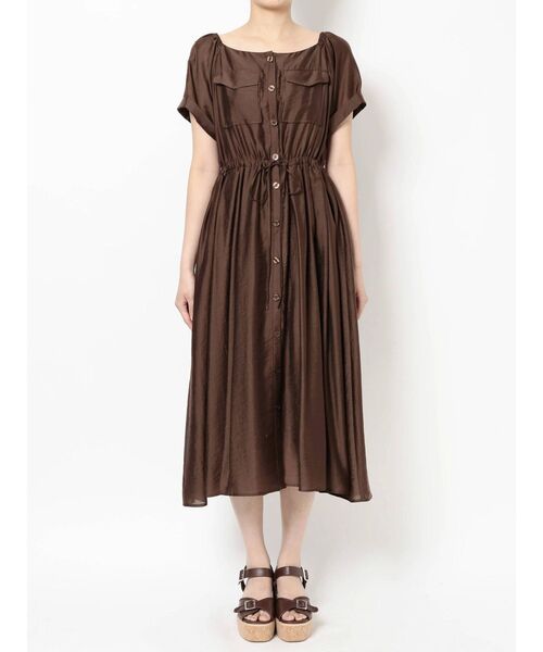 セール ワンピース ドレス オフショル2wayサファリワンピース ワンピース ワンピース Mercuryduo マーキュリーデュオ のファッション